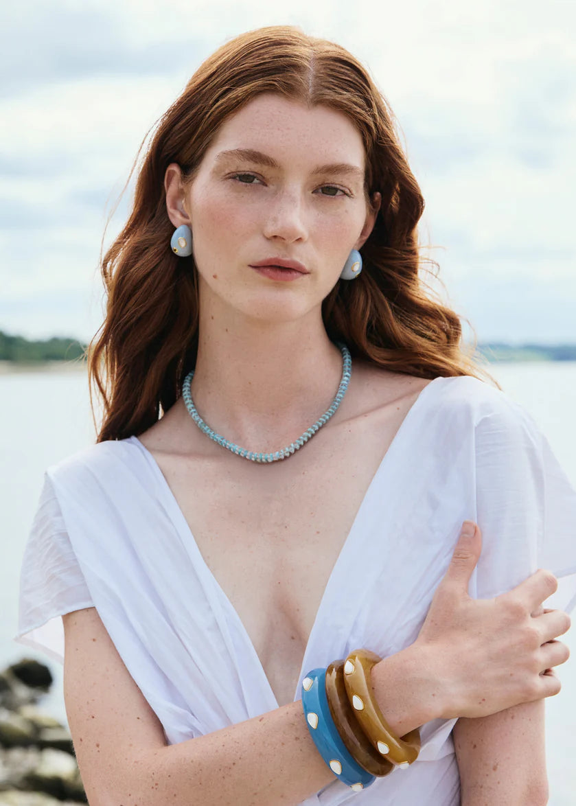 LF Mini Arp Earrings in Studded Mist