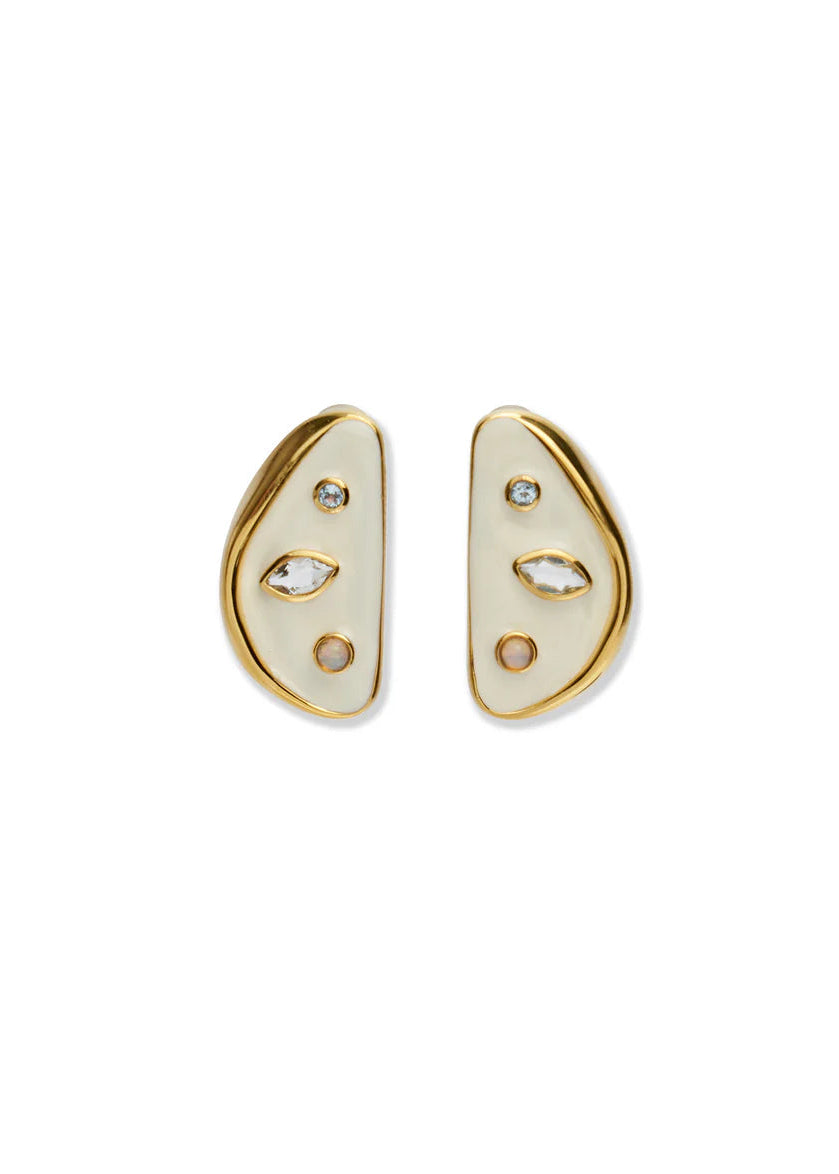 LF Isola Stud Earrings in Sea Salt