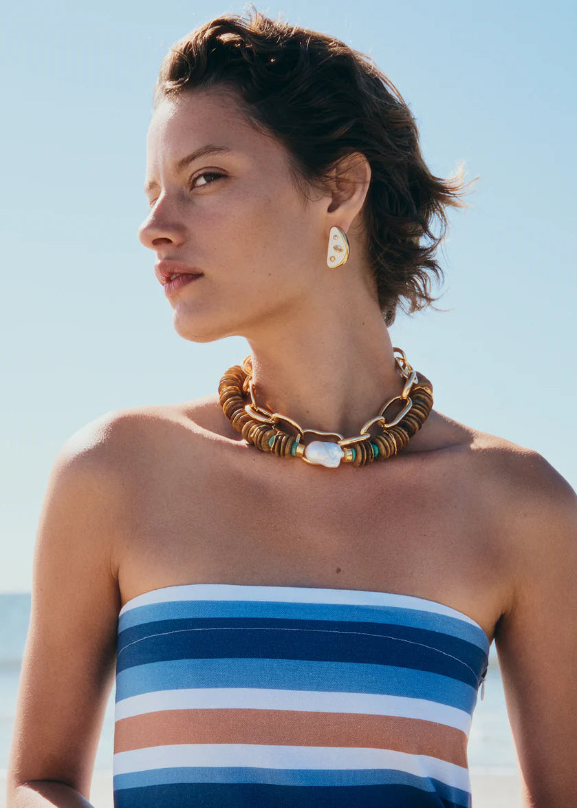 LF Isola Stud Earrings in Sea Salt