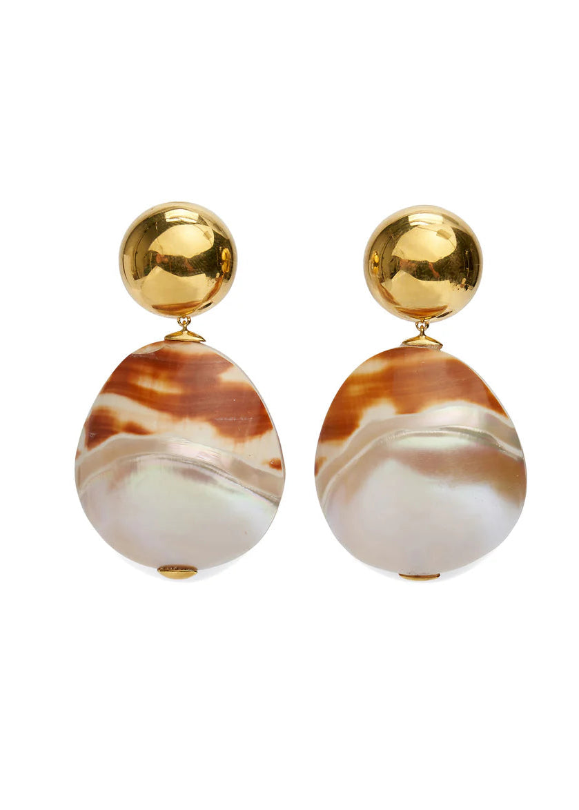LF Rodan Pearl Earrings in Tigre (Clip On)
