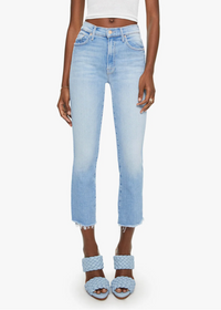 MOTHER Insider Crop Step Fray LIT