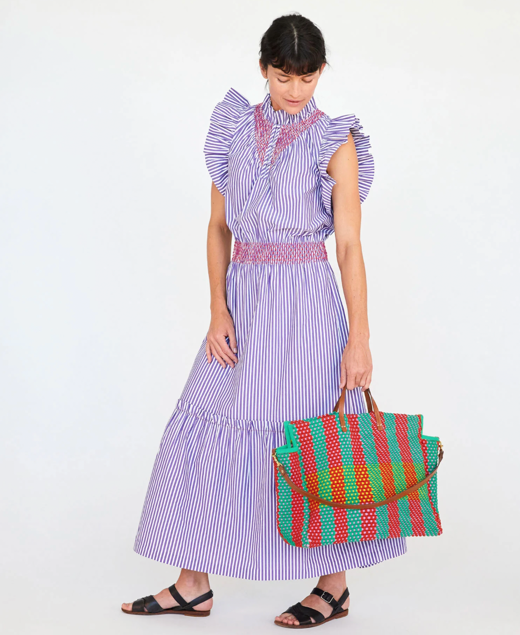Summer Simple Tote in Multi Condessa Plaid by Clare V. exclusive at – The  Shoe Hive