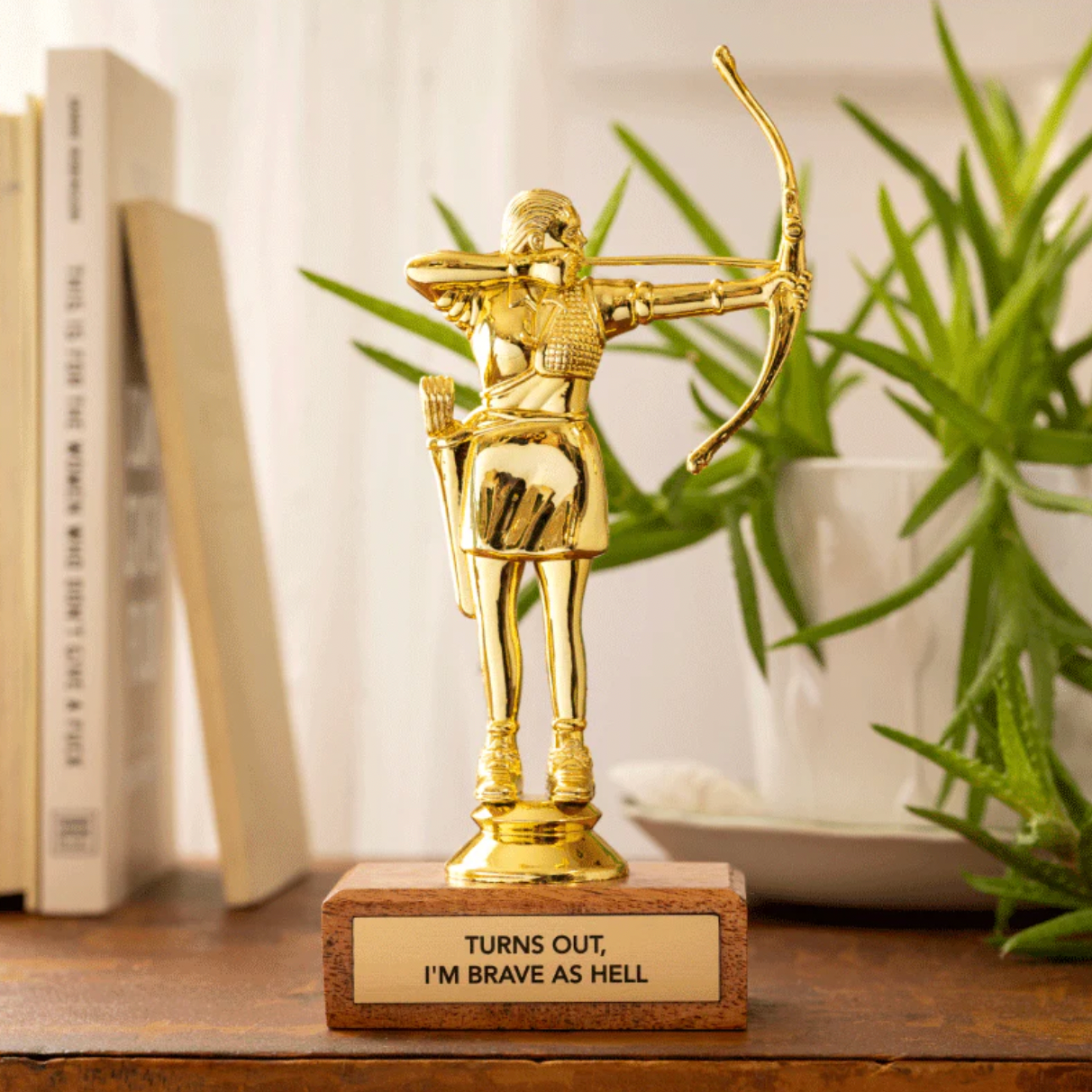 Turns Out, I'm Brave As Hell Trophy