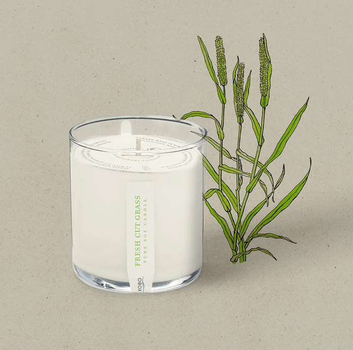 KOBO Fresh Cut Grass  Plant The Box Candle