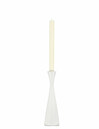 9.8" Pearl White Candleholder