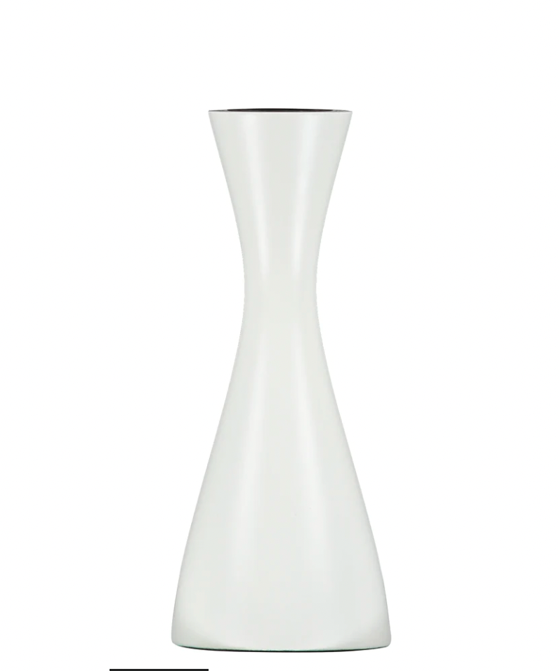5.9" Pearl White Candleholder