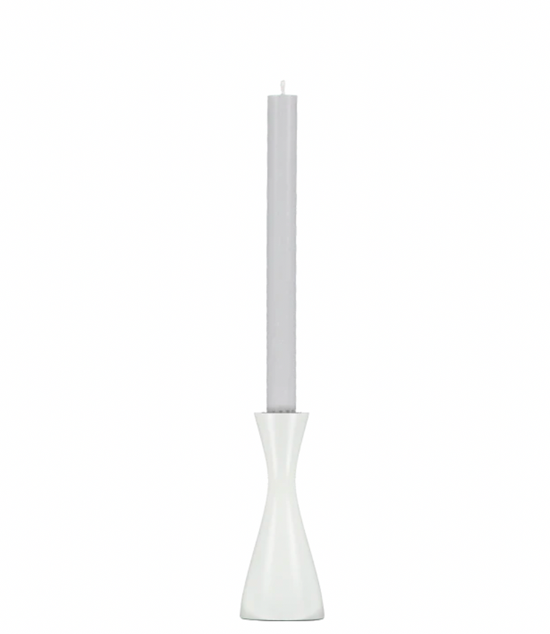5.9" Pearl White Candleholder