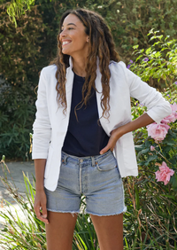 F&E Dublin Blazer White