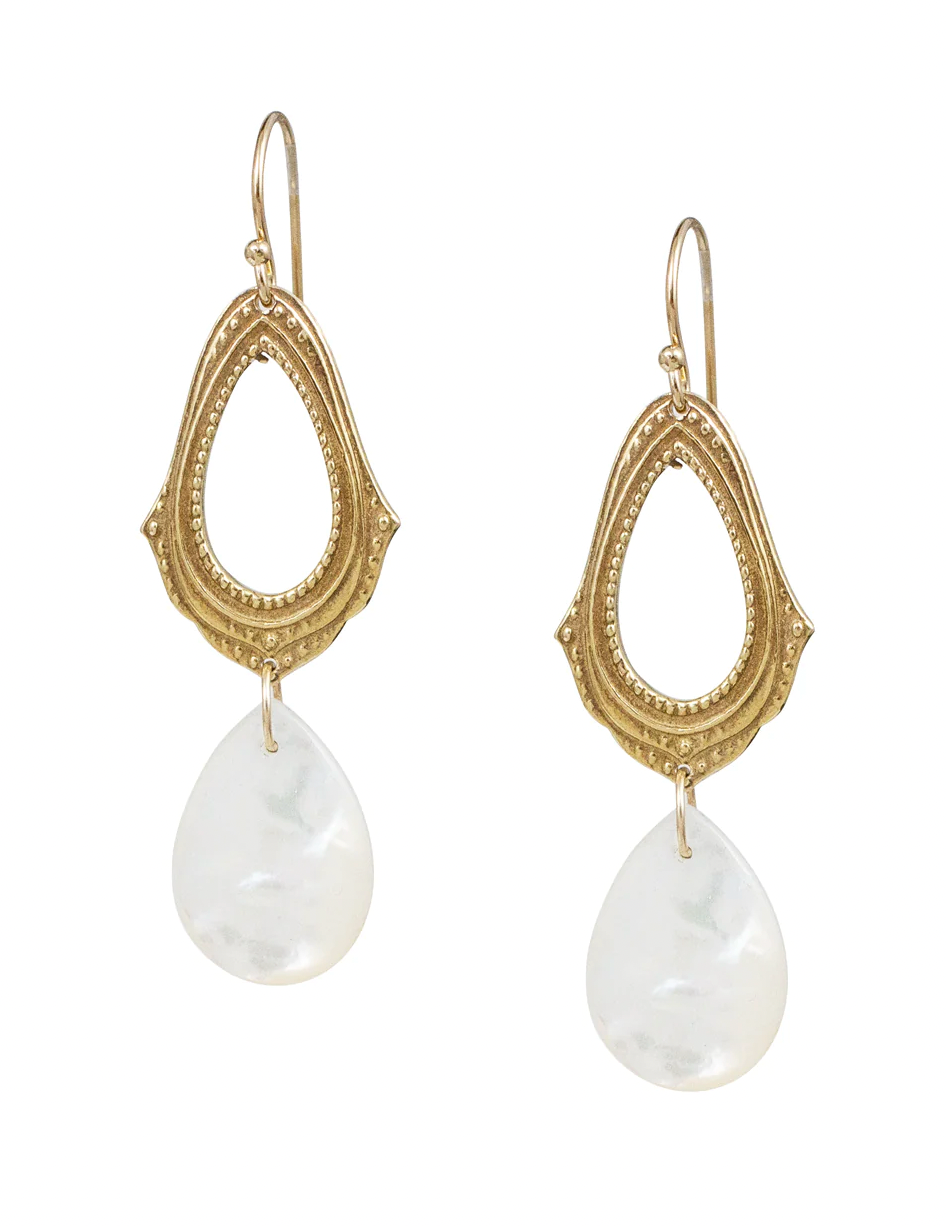 Peony MOP Earrings