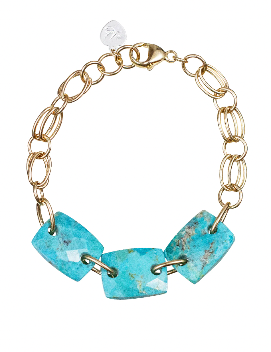 Monroe Large Turquoise Bracelet