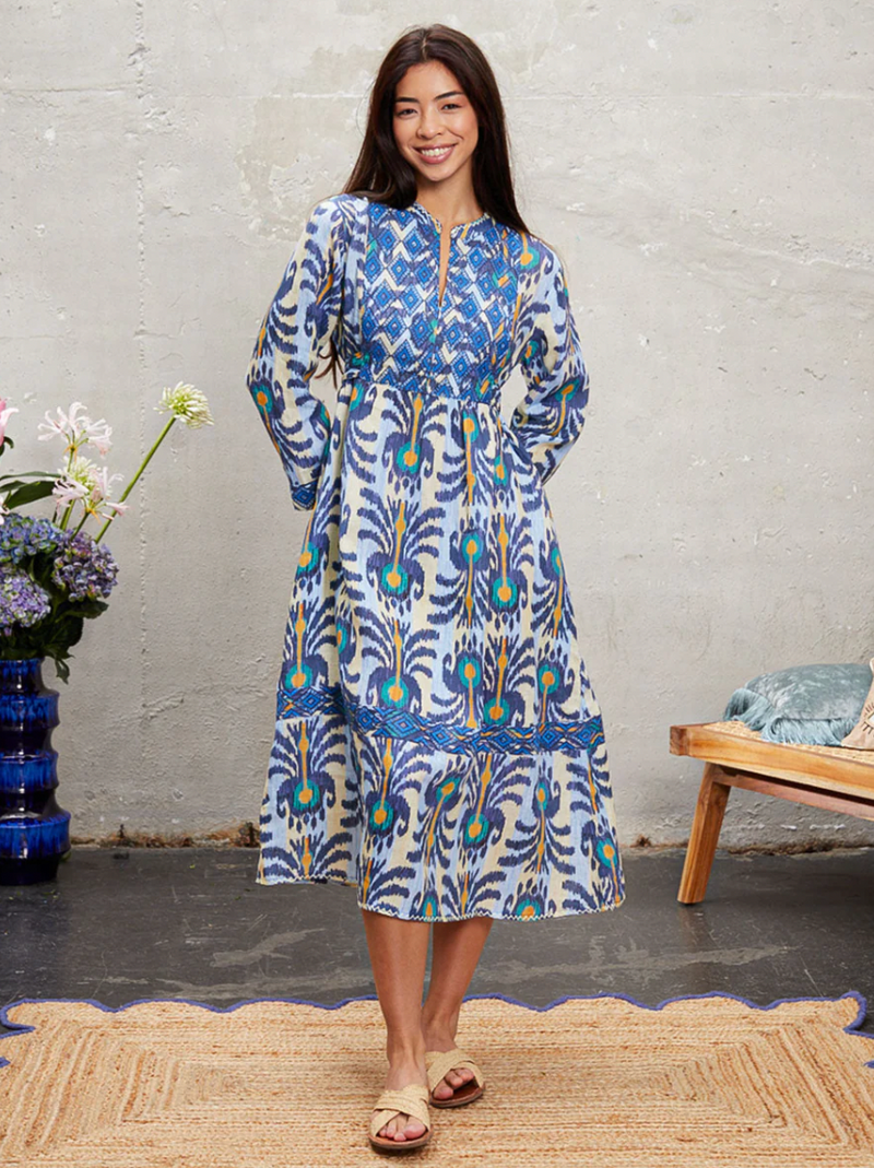 Balloon Ikat Dress