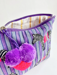 Ortiga Zebra Stripe Bag