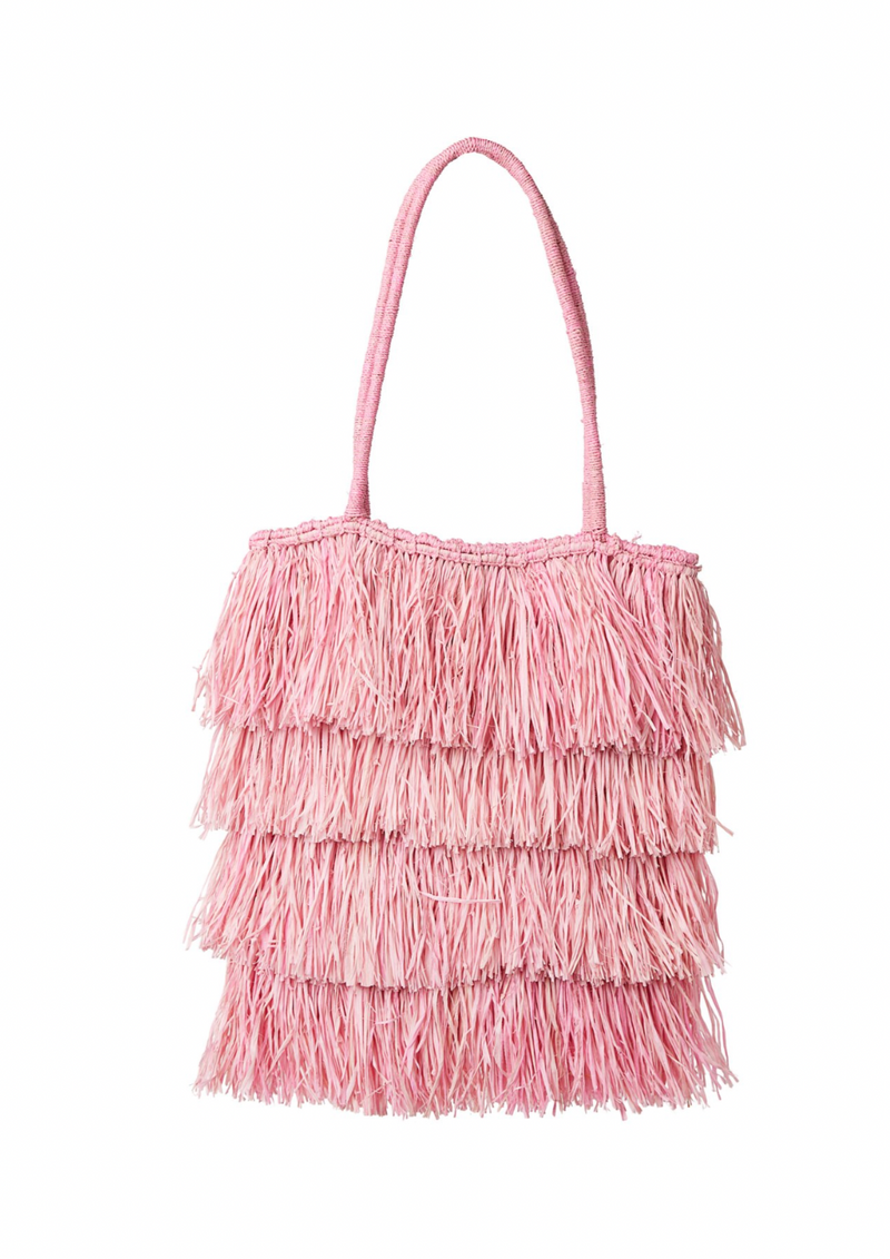 Sasha Fringe Pink Handbag