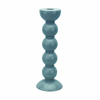 Chambray Blue Bobbin Candlestick Tall