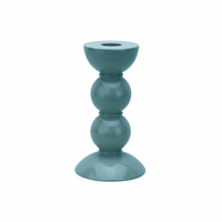 Chambray Blue Bobbin Candlestick Medium
