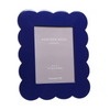 Navy Scalloped 5x7 Lacquered Frame