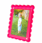Pink Scallop Lucite Frame