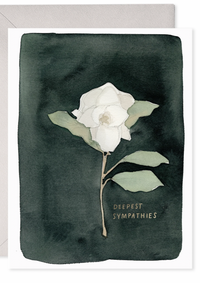 White Flower Card