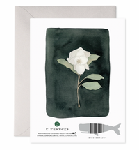 White Flower Card