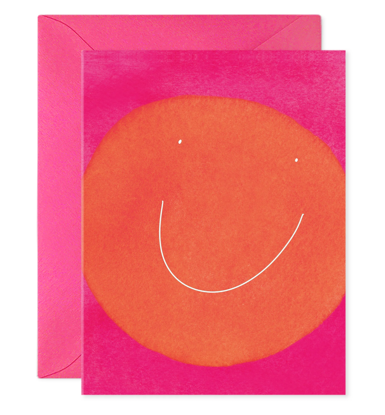Orange Smiley Card