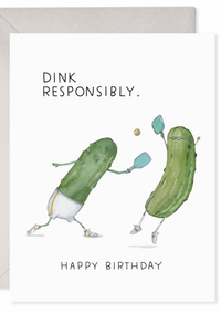 Pickleball Birthday Card