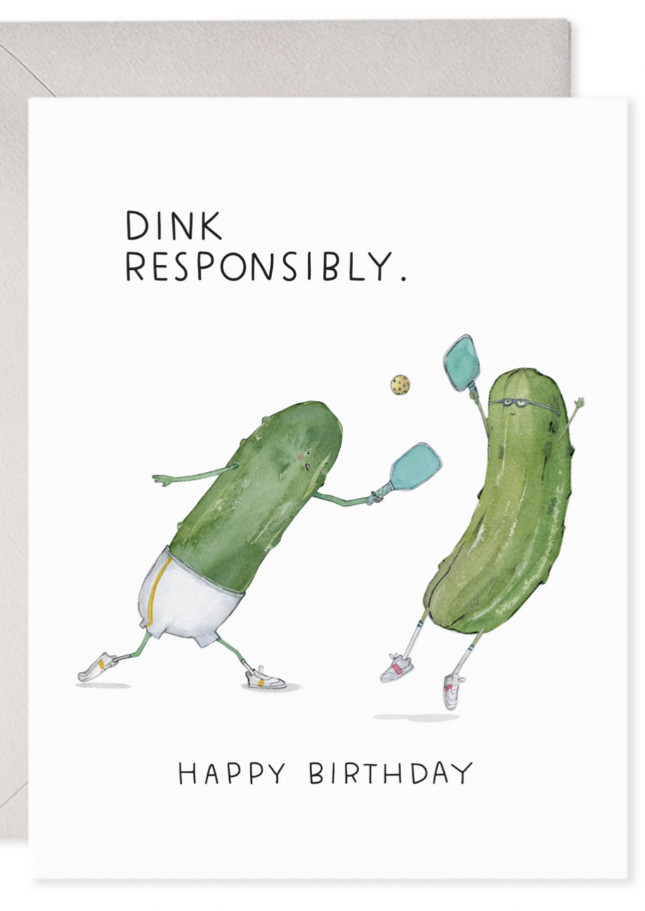 Pickleball Birthday Card