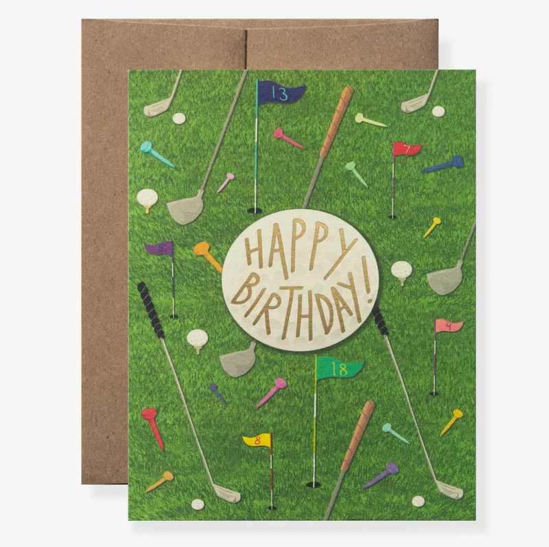 Golf Greeting Card