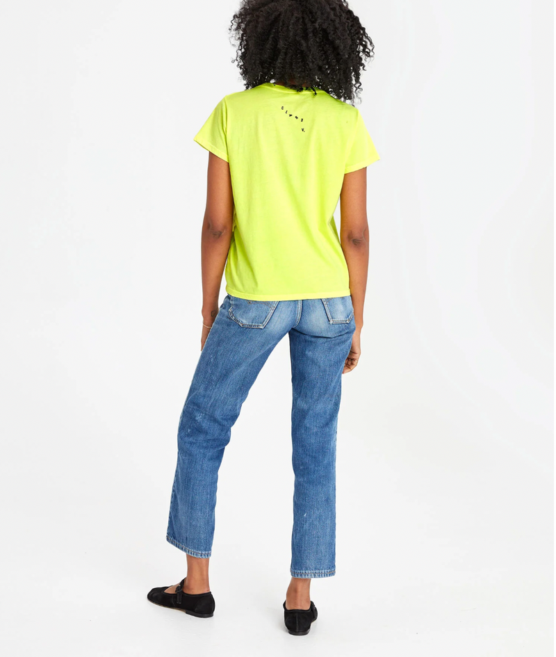 Clare V Neon Yellow CIAO Classic Tee