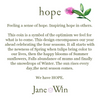 Jane Win Hope Original Pendant Coin