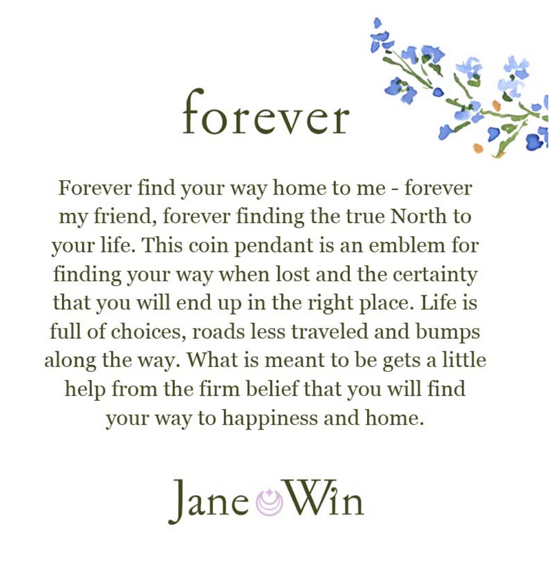 Jane Win Forever Original Pendant Coin