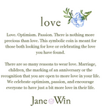 Jane Win Love Original Pendant Coin 20"