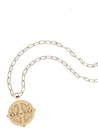 Jane Win Sisters Original Pendant Coin 18"