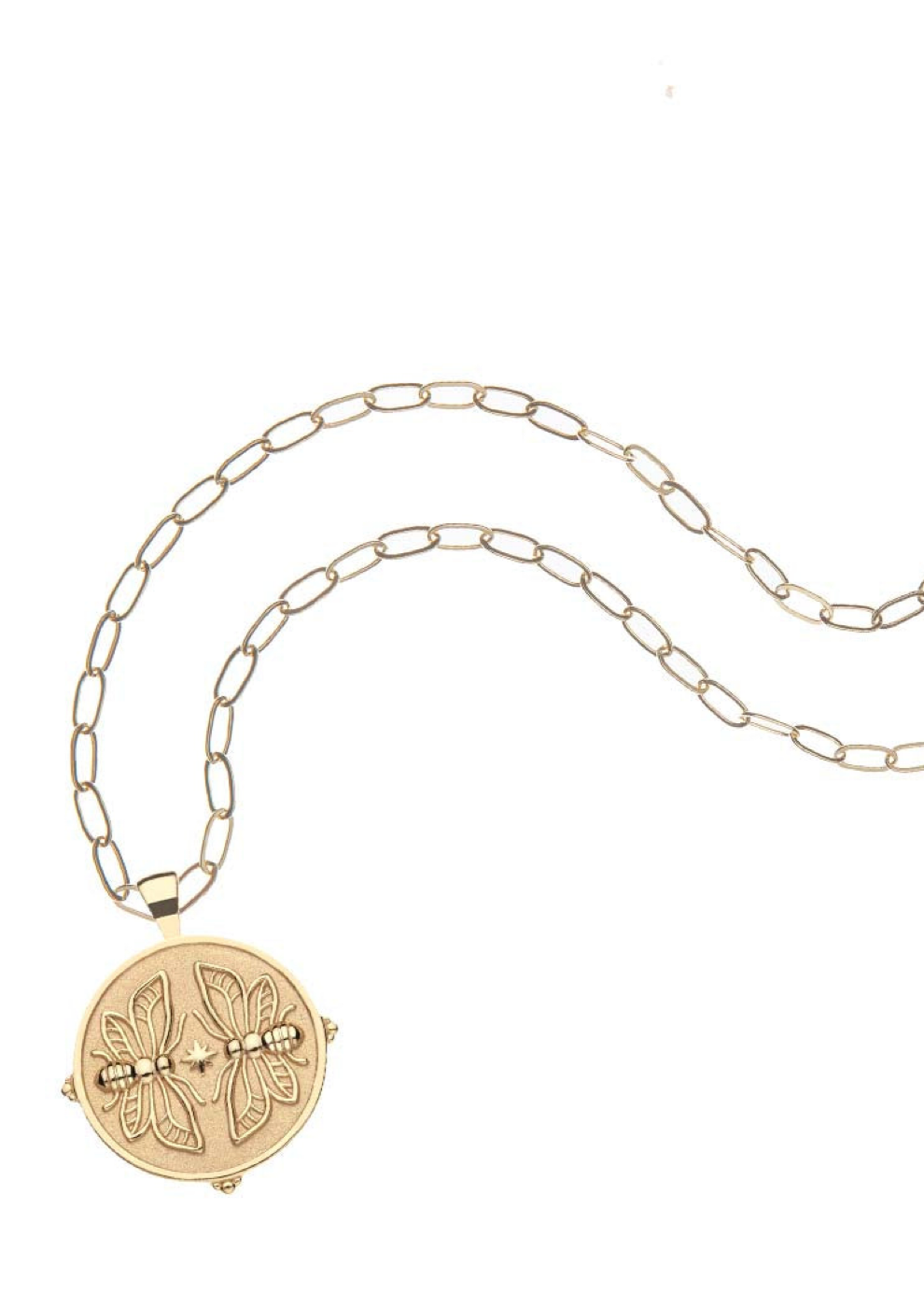 Jane Win Sisters Original Pendant Coin 18"