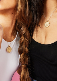 Jane Win Sisters Original Pendant Coin 18"