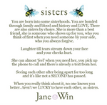 Jane Win Sisters Original Pendant Coin