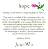 Jane Win Hope Small Pendant Coin