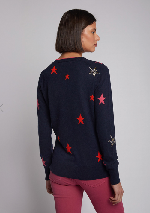 Vilagallo Intarsia Stars Sweater