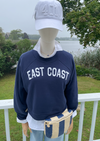 East Coast Crop Crewneck Sweatshirt