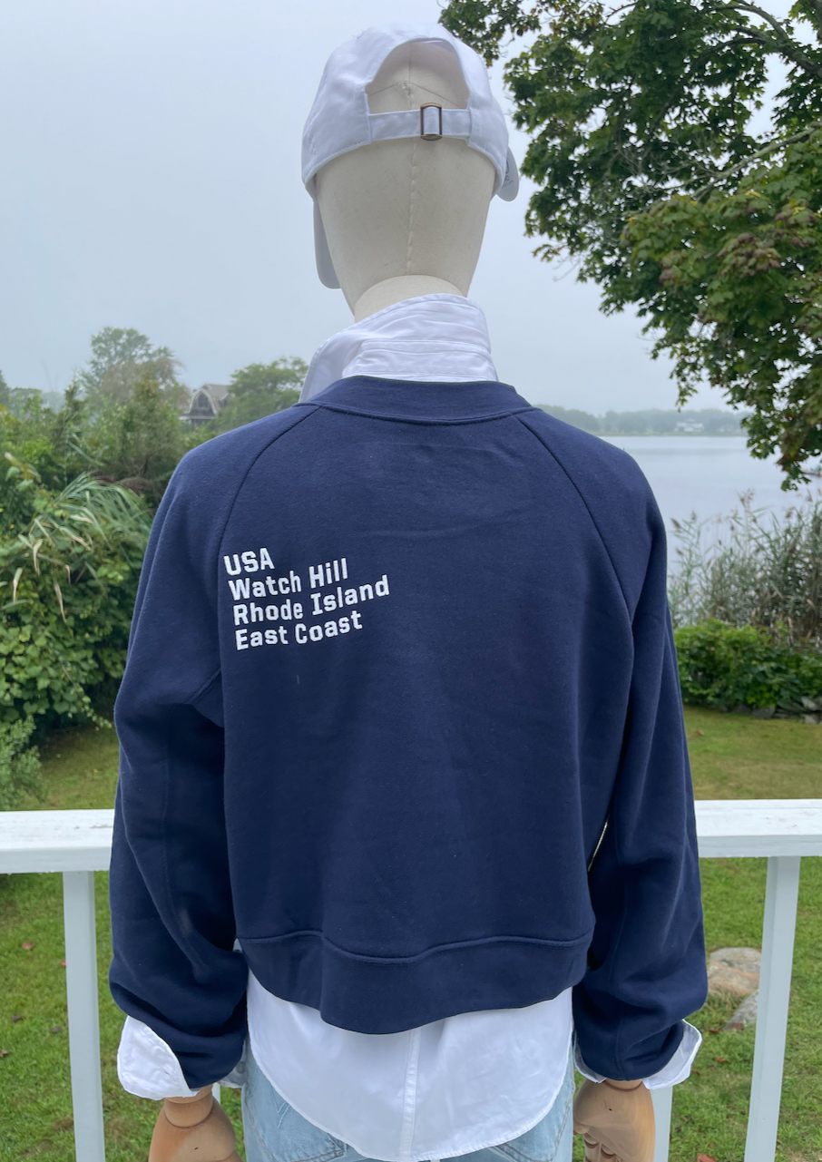 East Coast Crop Crewneck Sweatshirt