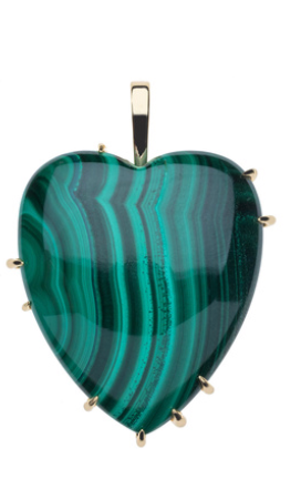 Jane Win Love Carry Your Heart Malachite Pendant