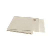 Italian Herringbone Throw in Dune