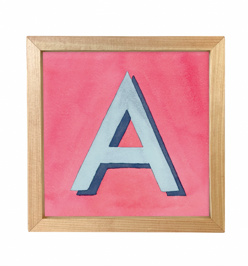 "A" Is For.... Framed Little Print