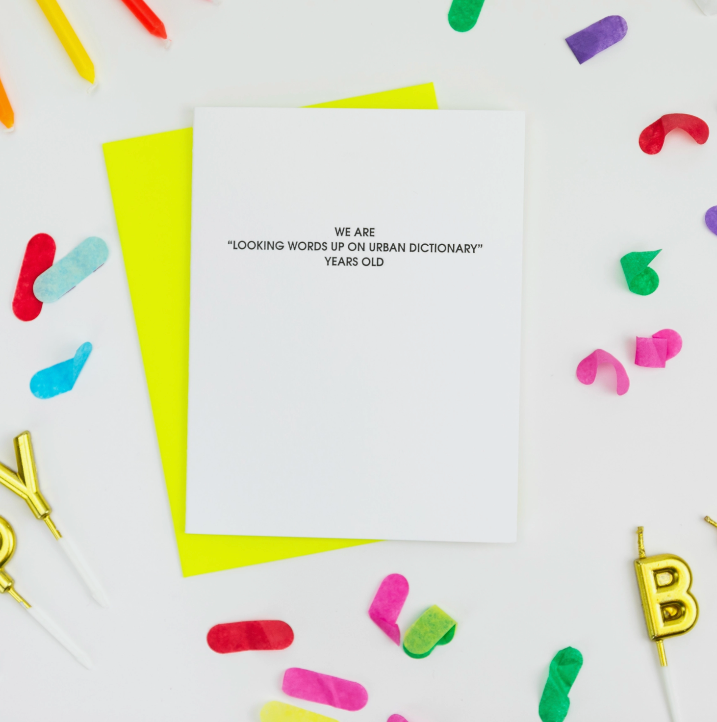 "Urban Dictionary Years Old" Birthday Card