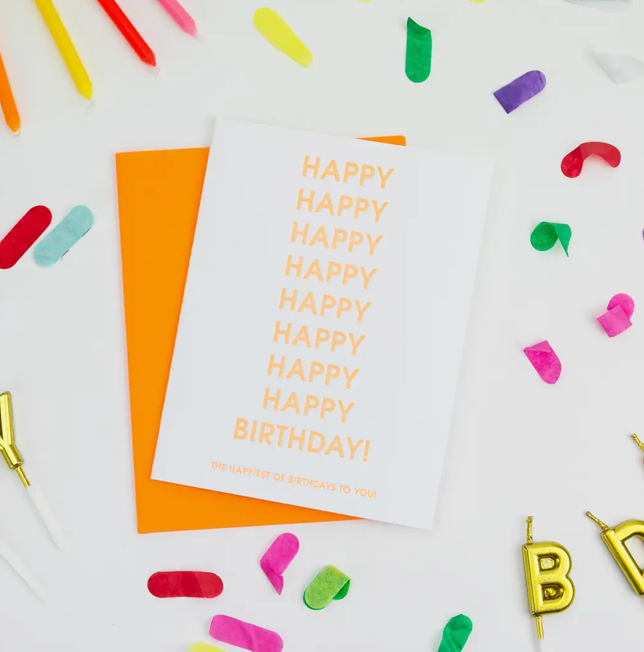 Happiest Of Birthdays" Birthday Card