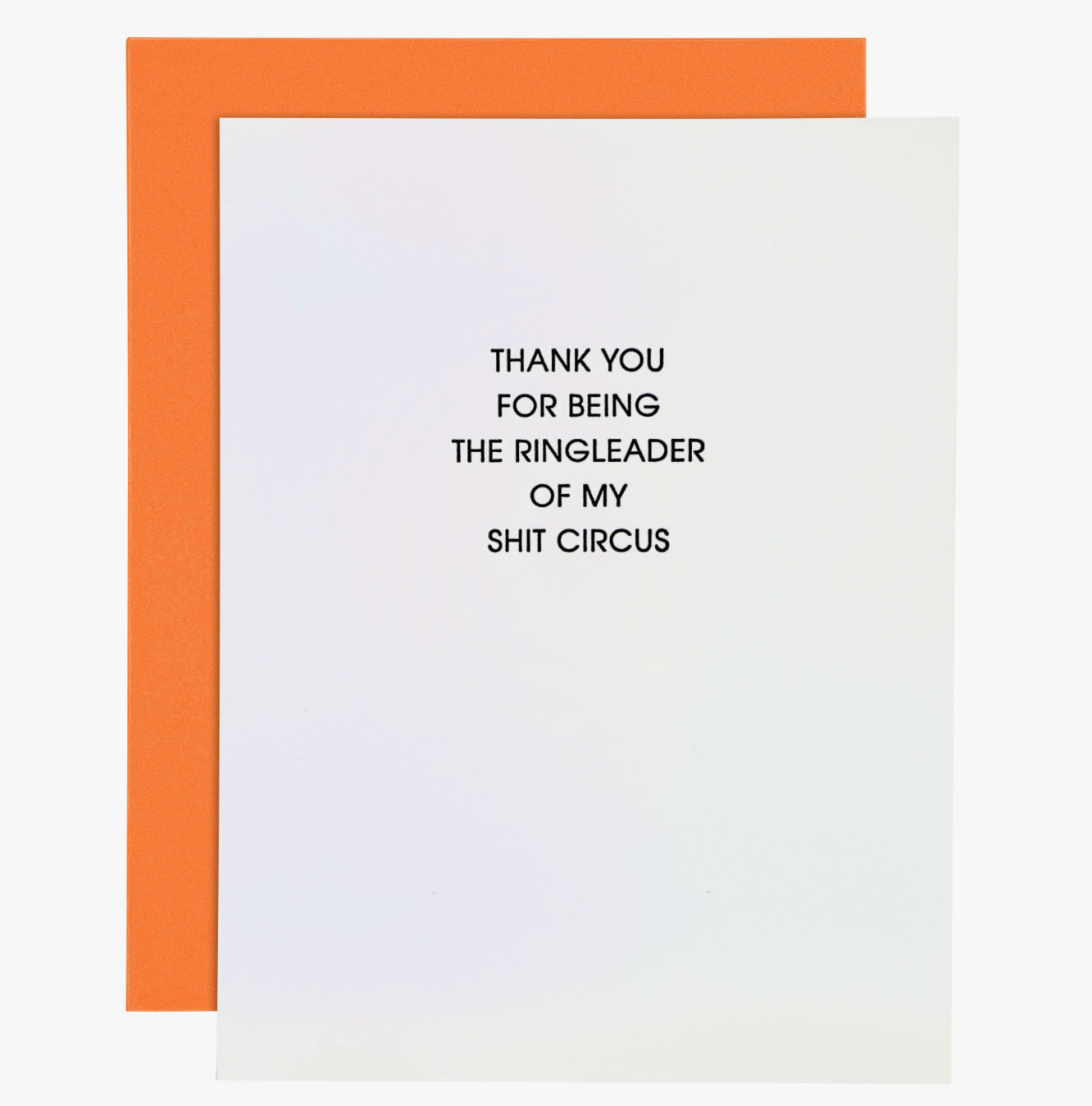 "Shit Circus" Letterpress Card