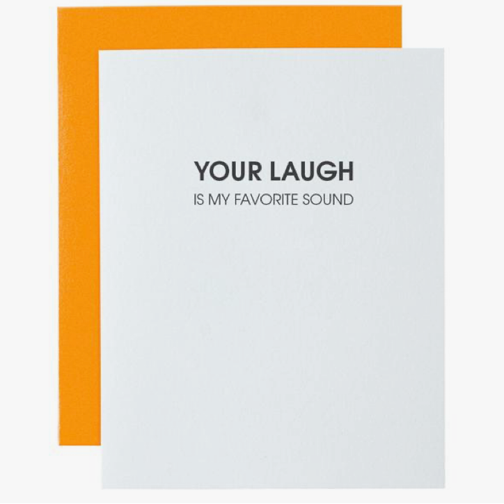 "Your Laugh" Letterpress Card