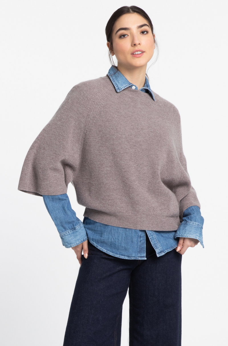 Kinross Easy Rib Raglan Pullover