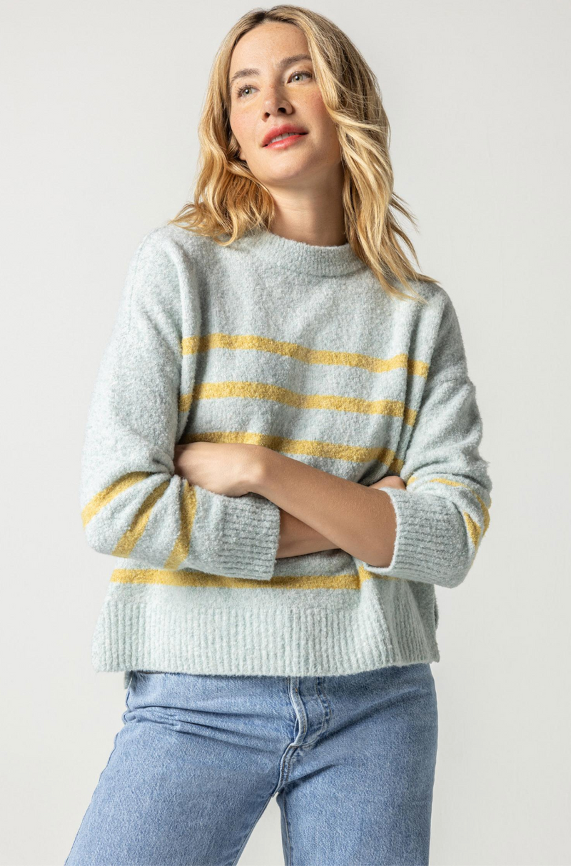 Easy Striped Pullover Sweater