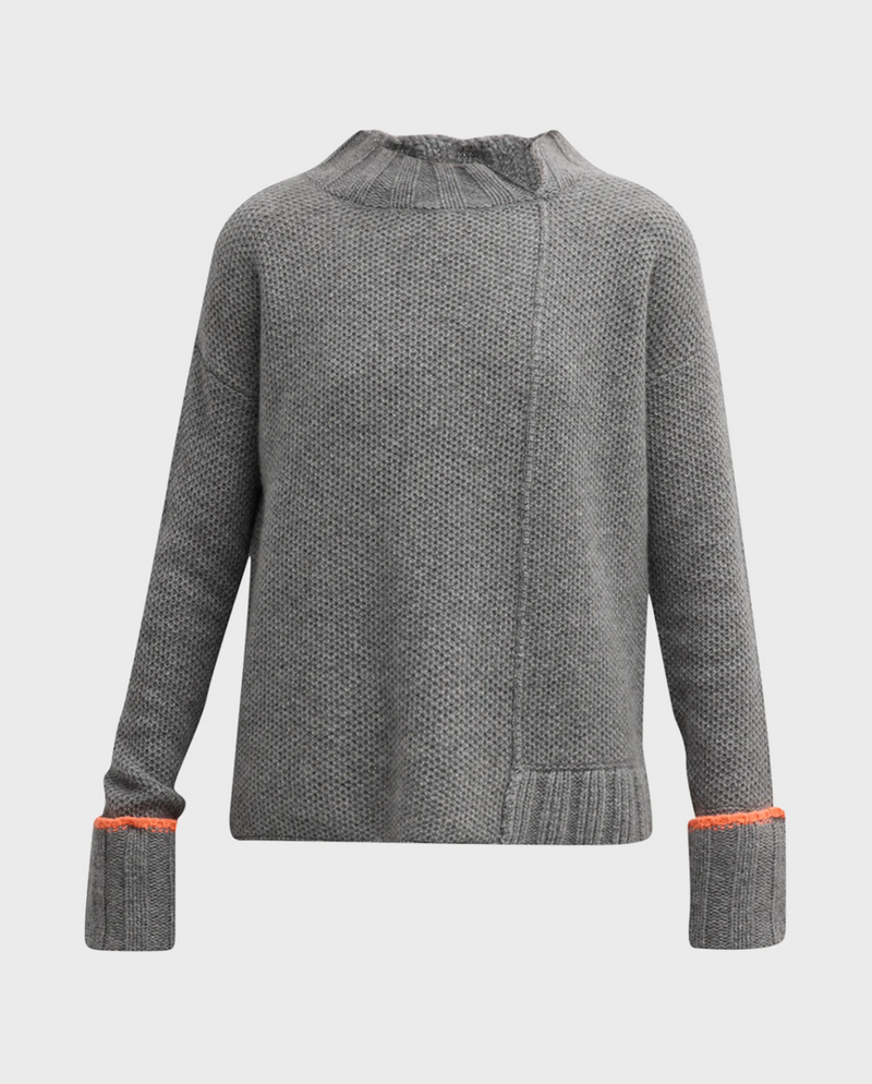 Lisa Todd Uptown Split-Neck Knit Sweater
