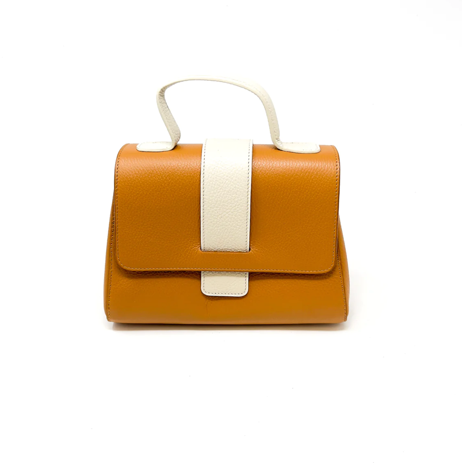 Two Tone Camel Handbag